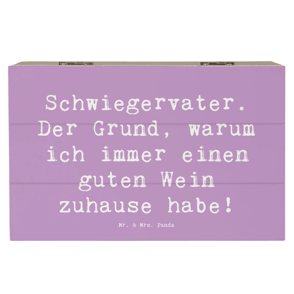 Holzkiste Spruch Schwiegervater Weinliebhaber XXL, Erinnerungskiste, Erinnerungsbox, Holzkiste, Kiste, Schatulle, Truhe, Dekokiste, Geschenkdose, Schatzkiste, Aufbewahrungsbox, Geschenkbox, Familie, Vatertag, Muttertag, Bruder, Schwester, Mama, Papa, Oma, Opa