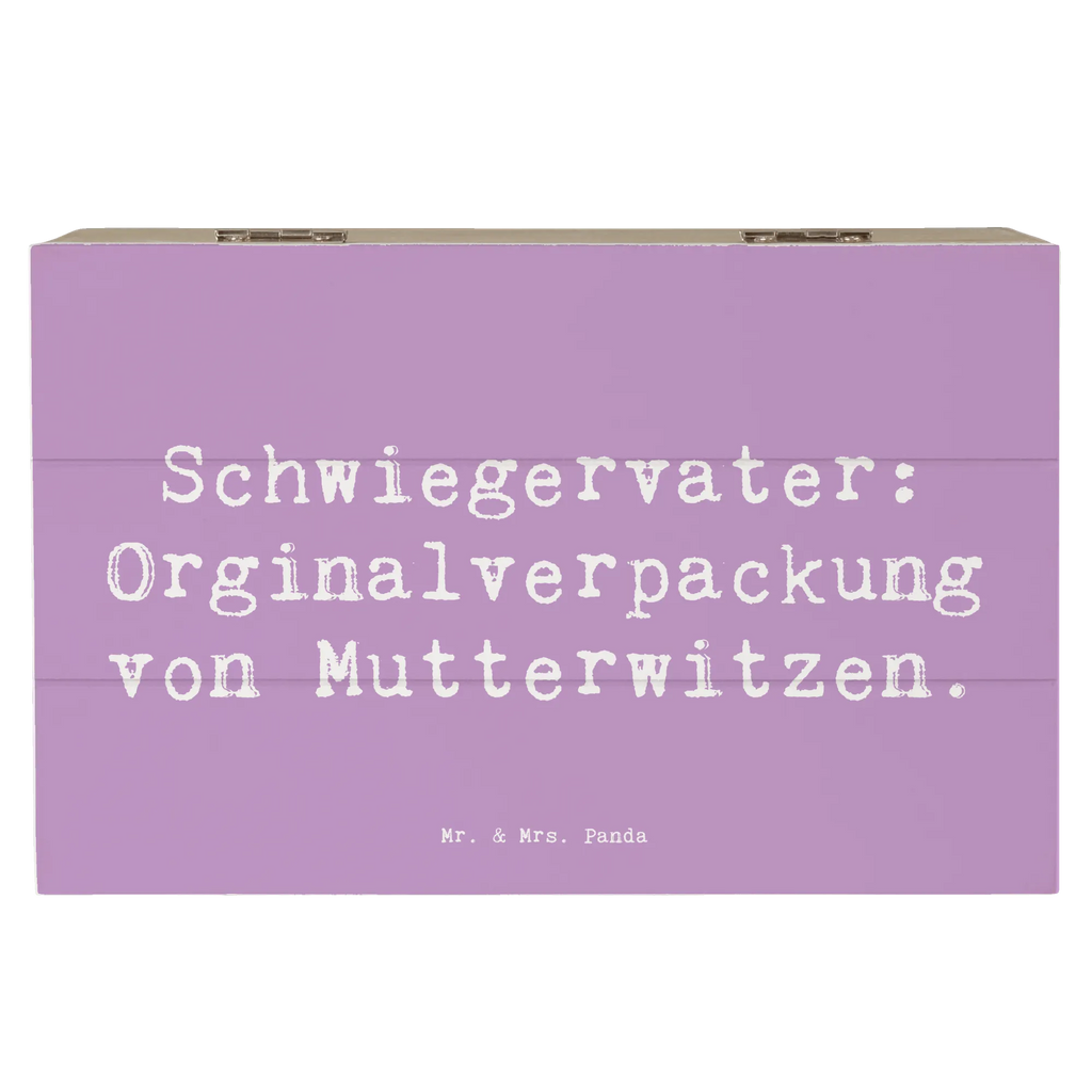 Holzkiste Spruch Schwiegervater Witze Erinnerungsbox, Dekokiste, Geschenkbox, Erinnerungskiste, Truhe, Holzkiste, Schatzkiste, XXL, Geschenkdose, Aufbewahrungsbox, Kiste, Schatulle, Familie, Vatertag, Muttertag, Bruder, Schwester, Mama, Papa, Oma, Opa