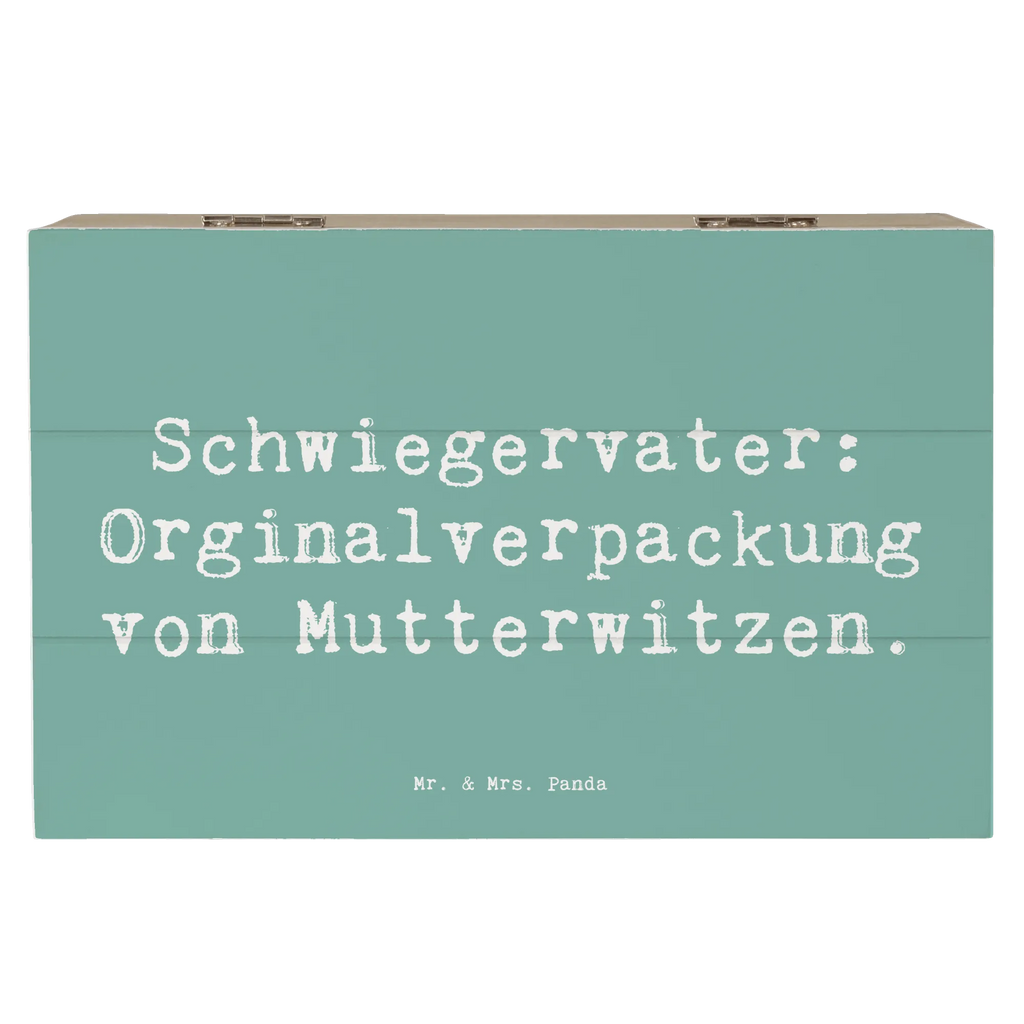 Holzkiste Spruch Schwiegervater Witze Erinnerungsbox, Dekokiste, Geschenkbox, Erinnerungskiste, Truhe, Holzkiste, Schatzkiste, XXL, Geschenkdose, Aufbewahrungsbox, Kiste, Schatulle, Familie, Vatertag, Muttertag, Bruder, Schwester, Mama, Papa, Oma, Opa