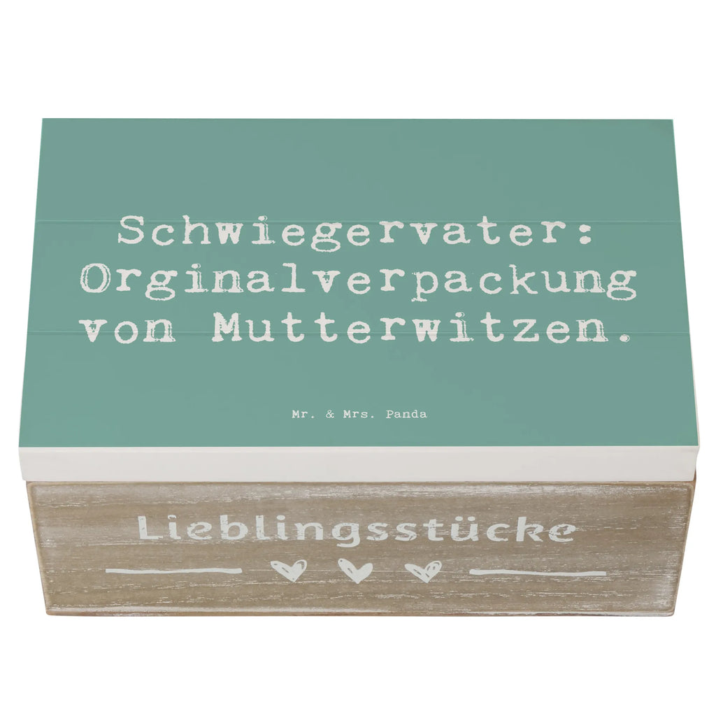 Holzkiste Spruch Schwiegervater Witze Erinnerungsbox, Dekokiste, Geschenkbox, Erinnerungskiste, Truhe, Holzkiste, Schatzkiste, XXL, Geschenkdose, Aufbewahrungsbox, Kiste, Schatulle, Familie, Vatertag, Muttertag, Bruder, Schwester, Mama, Papa, Oma, Opa