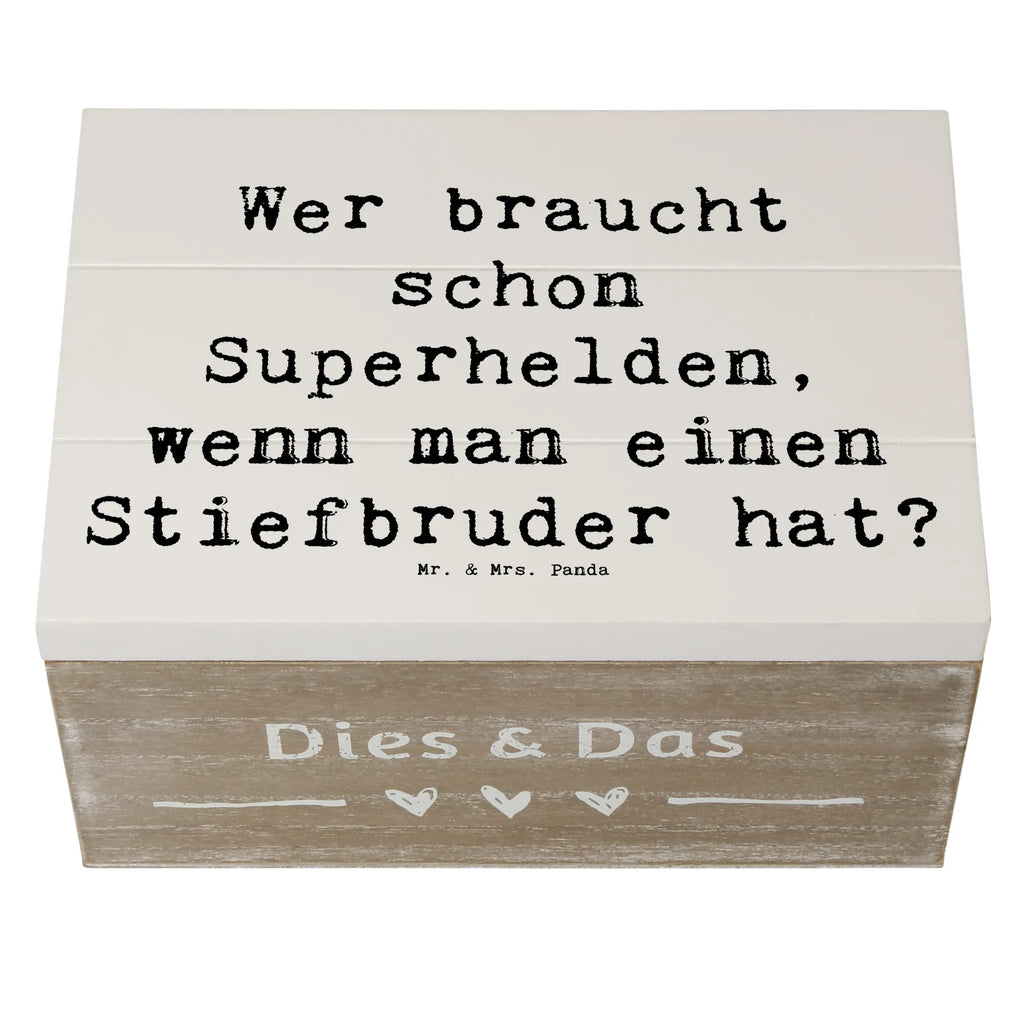 Holzkiste Spruch Stiefbruder Held Geschenkdose, XXL, Aufbewahrungsbox, Erinnerungsbox, Holzkiste, Truhe, Geschenkbox, Erinnerungskiste, Dekokiste, Kiste, Schatzkiste, Schatulle, Familie, Vatertag, Muttertag, Bruder, Schwester, Mama, Papa, Oma, Opa