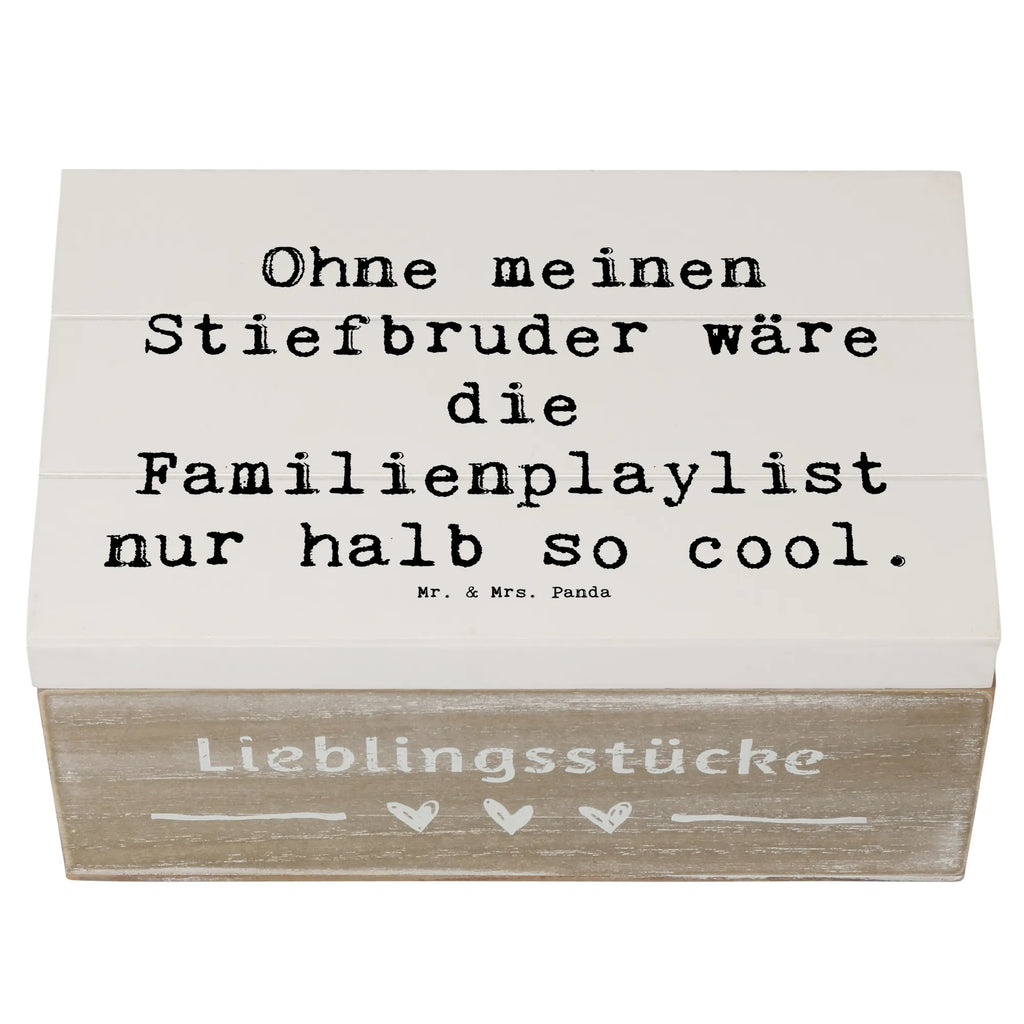 Holzkiste Spruch Cooler Stiefbruder Aufbewahrungsbox, Erinnerungskiste, Schatzkiste, Erinnerungsbox, Dekokiste, Schatulle, XXL, Geschenkbox, Holzkiste, Geschenkdose, Kiste, Truhe, Familie, Vatertag, Muttertag, Bruder, Schwester, Mama, Papa, Oma, Opa