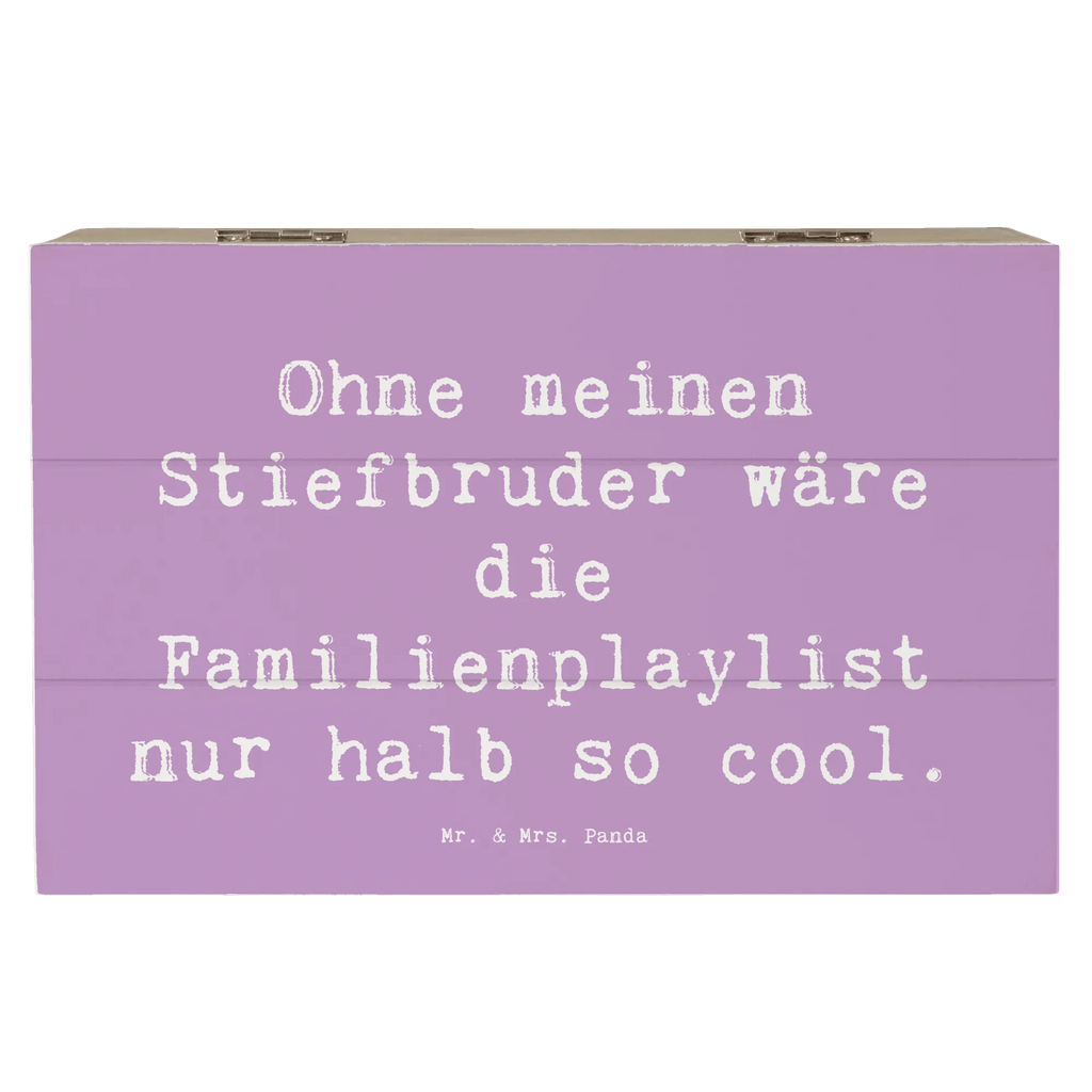Holzkiste Spruch Cooler Stiefbruder Aufbewahrungsbox, Erinnerungskiste, Schatzkiste, Erinnerungsbox, Dekokiste, Schatulle, XXL, Geschenkbox, Holzkiste, Geschenkdose, Kiste, Truhe, Familie, Vatertag, Muttertag, Bruder, Schwester, Mama, Papa, Oma, Opa