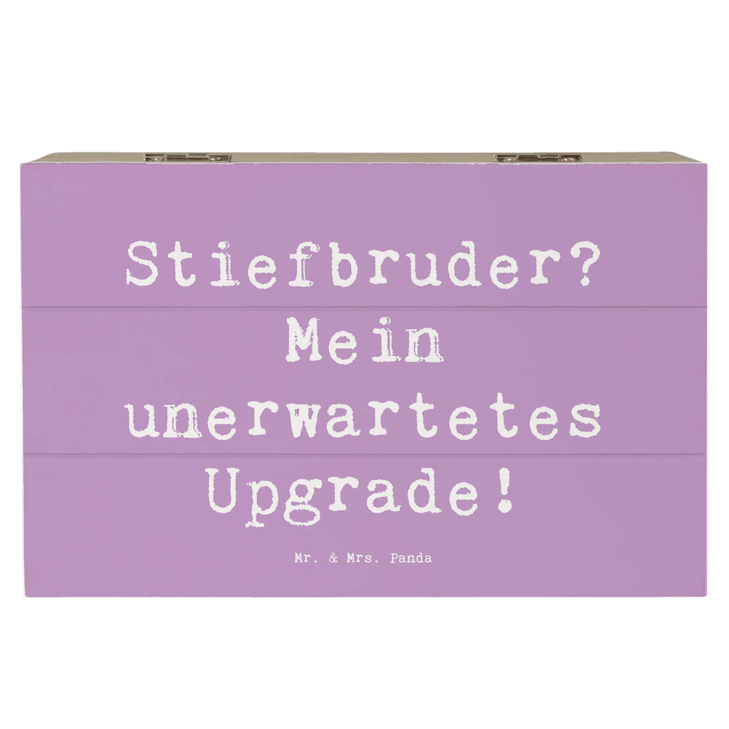 Holzkiste Spruch Stiefbruder Upgrade Holzkiste, XXL, Dekokiste, Aufbewahrungsbox, Schatzkiste, Kiste, Erinnerungskiste, Truhe, Erinnerungsbox, Schatulle, Geschenkdose, Geschenkbox, Familie, Vatertag, Muttertag, Bruder, Schwester, Mama, Papa, Oma, Opa
