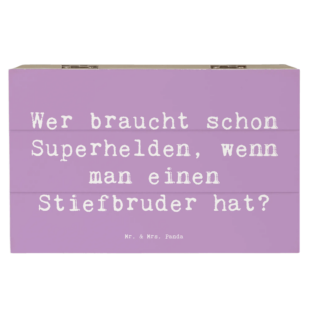 Holzkiste Spruch Stiefbruder Held Geschenkdose, XXL, Aufbewahrungsbox, Erinnerungsbox, Holzkiste, Truhe, Geschenkbox, Erinnerungskiste, Dekokiste, Kiste, Schatzkiste, Schatulle, Familie, Vatertag, Muttertag, Bruder, Schwester, Mama, Papa, Oma, Opa