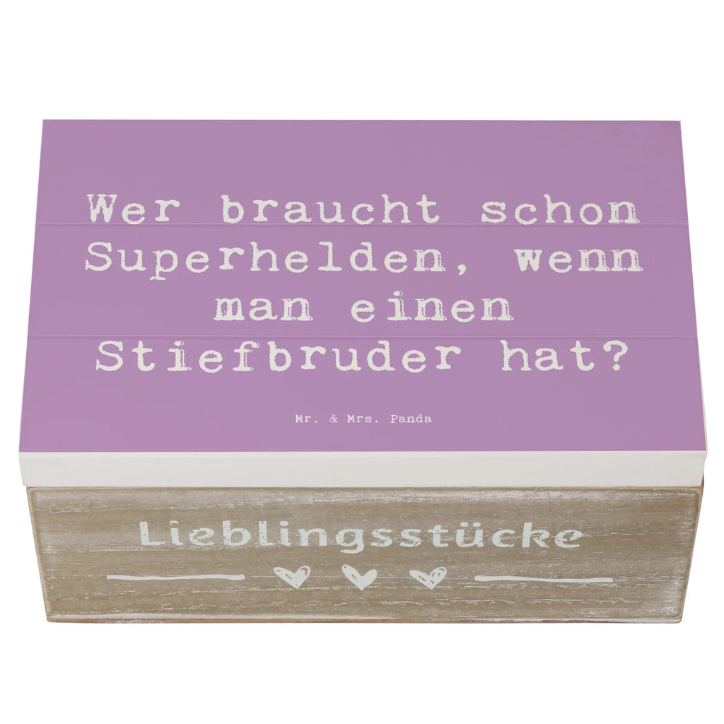 Holzkiste Spruch Stiefbruder Held Geschenkdose, XXL, Aufbewahrungsbox, Erinnerungsbox, Holzkiste, Truhe, Geschenkbox, Erinnerungskiste, Dekokiste, Kiste, Schatzkiste, Schatulle, Familie, Vatertag, Muttertag, Bruder, Schwester, Mama, Papa, Oma, Opa
