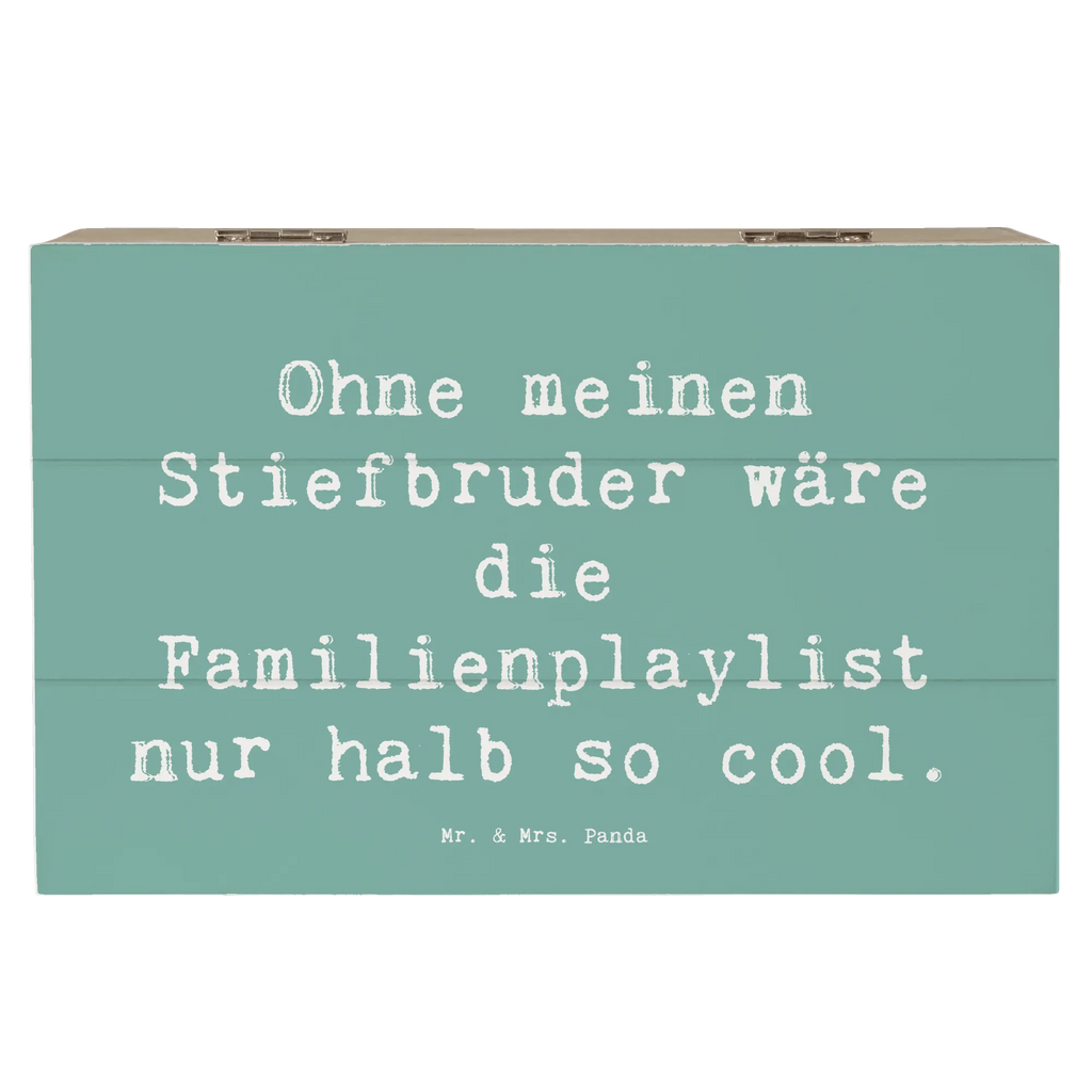 Holzkiste Spruch Cooler Stiefbruder Aufbewahrungsbox, Erinnerungskiste, Schatzkiste, Erinnerungsbox, Dekokiste, Schatulle, XXL, Geschenkbox, Holzkiste, Geschenkdose, Kiste, Truhe, Familie, Vatertag, Muttertag, Bruder, Schwester, Mama, Papa, Oma, Opa