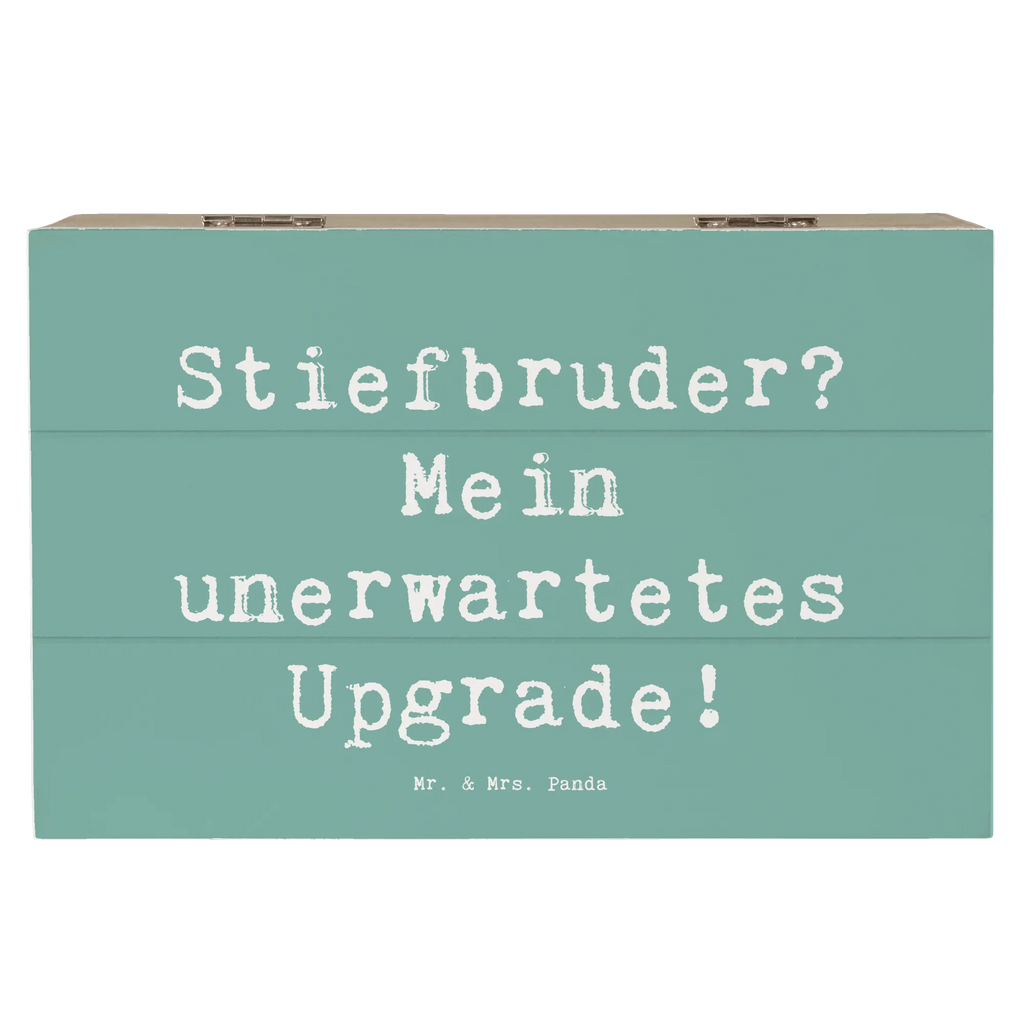 Holzkiste Spruch Stiefbruder Upgrade Holzkiste, XXL, Dekokiste, Aufbewahrungsbox, Schatzkiste, Kiste, Erinnerungskiste, Truhe, Erinnerungsbox, Schatulle, Geschenkdose, Geschenkbox, Familie, Vatertag, Muttertag, Bruder, Schwester, Mama, Papa, Oma, Opa