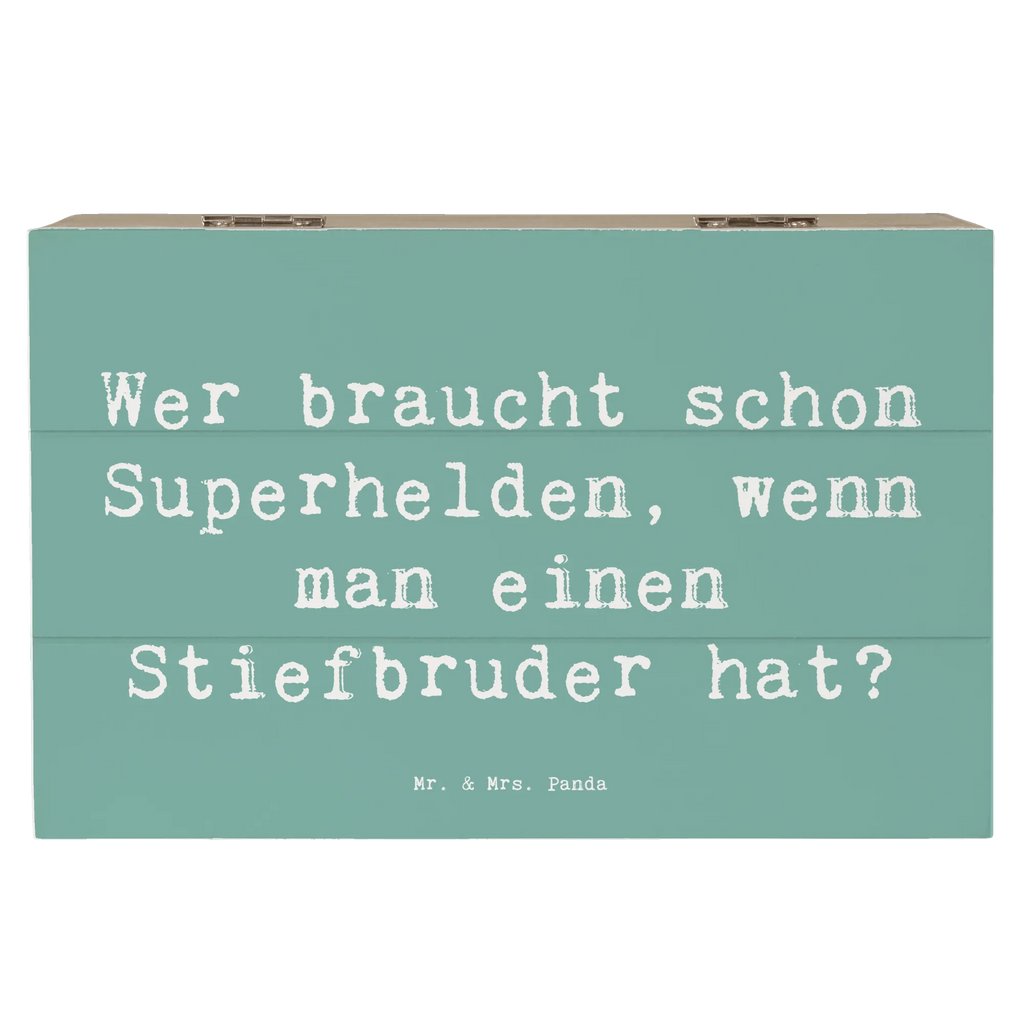 Holzkiste Spruch Stiefbruder Held Geschenkdose, XXL, Aufbewahrungsbox, Erinnerungsbox, Holzkiste, Truhe, Geschenkbox, Erinnerungskiste, Dekokiste, Kiste, Schatzkiste, Schatulle, Familie, Vatertag, Muttertag, Bruder, Schwester, Mama, Papa, Oma, Opa