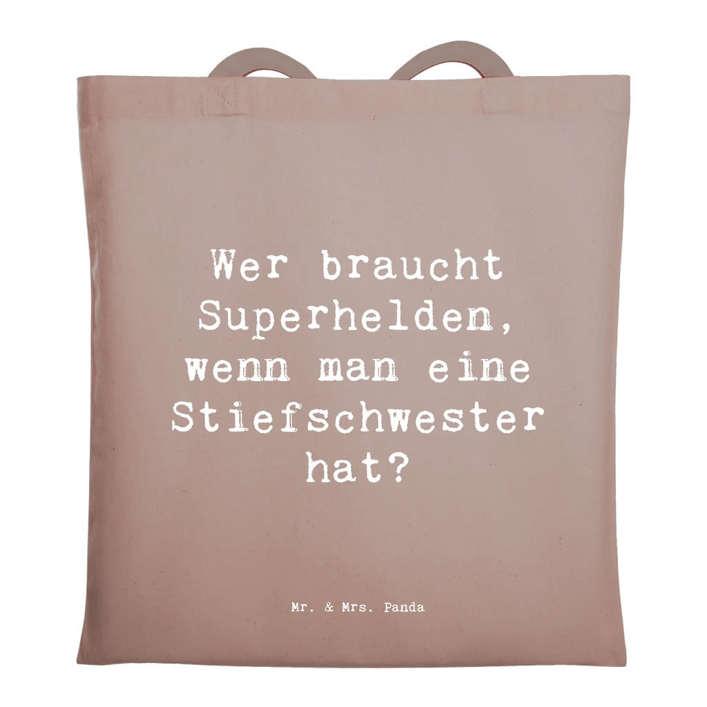 Tragetasche Spruch Stiefschwester Heldin Beuteltasche, Beutel, Einkaufstasche, Jutebeutel, Stoffbeutel, Tasche, Shopper, Umhängetasche, Strandtasche, Schultertasche, Stofftasche, Tragetasche, Badetasche, Jutetasche, Einkaufstüte, Laptoptasche, Familie, Vatertag, Muttertag, Bruder, Schwester, Mama, Papa, Oma, Opa