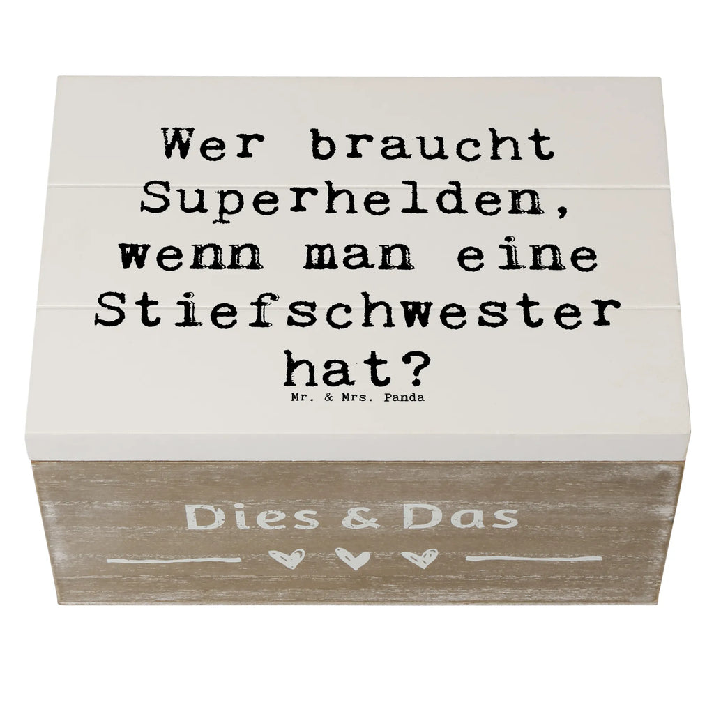 Holzkiste Spruch Stiefschwester Heldin Kiste, Erinnerungskiste, Schatzkiste, Dekokiste, Truhe, Geschenkbox, Geschenkdose, Erinnerungsbox, Aufbewahrungsbox, Schatulle, Holzkiste, XXL, Familie, Vatertag, Muttertag, Bruder, Schwester, Mama, Papa, Oma, Opa