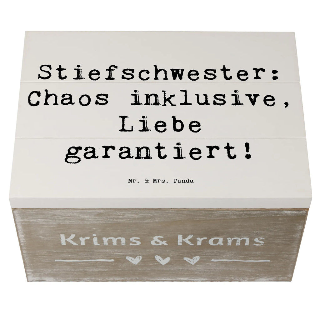 Holzkiste Spruch Stiefschwester Liebe Schatzkiste, Holzkiste, Aufbewahrungsbox, XXL, Erinnerungsbox, Dekokiste, Geschenkdose, Schatulle, Erinnerungskiste, Truhe, Kiste, Geschenkbox, Familie, Vatertag, Muttertag, Bruder, Schwester, Mama, Papa, Oma, Opa