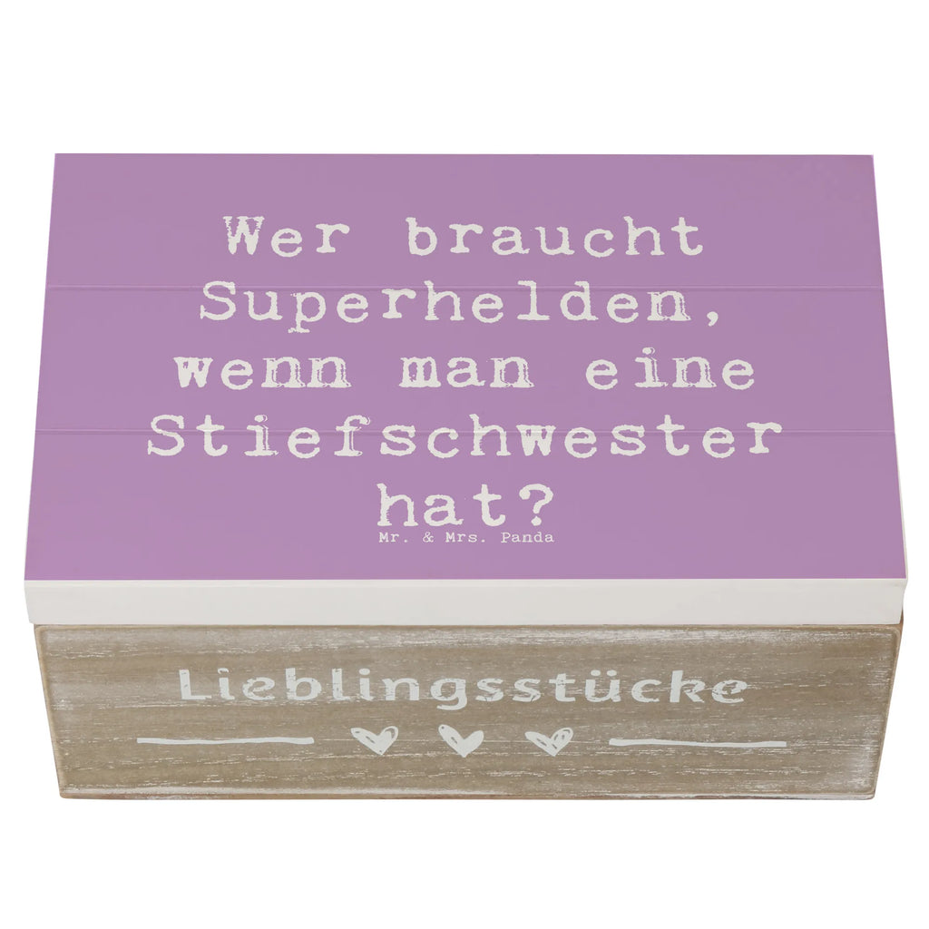 Holzkiste Spruch Stiefschwester Heldin Kiste, Erinnerungskiste, Schatzkiste, Dekokiste, Truhe, Geschenkbox, Geschenkdose, Erinnerungsbox, Aufbewahrungsbox, Schatulle, Holzkiste, XXL, Familie, Vatertag, Muttertag, Bruder, Schwester, Mama, Papa, Oma, Opa