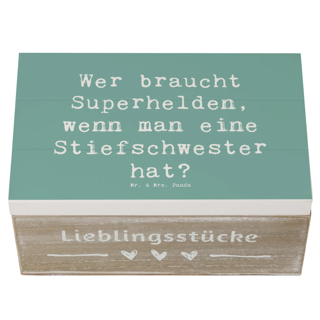 Holzkiste Spruch Stiefschwester Heldin Kiste, Erinnerungskiste, Schatzkiste, Dekokiste, Truhe, Geschenkbox, Geschenkdose, Erinnerungsbox, Aufbewahrungsbox, Schatulle, Holzkiste, XXL, Familie, Vatertag, Muttertag, Bruder, Schwester, Mama, Papa, Oma, Opa