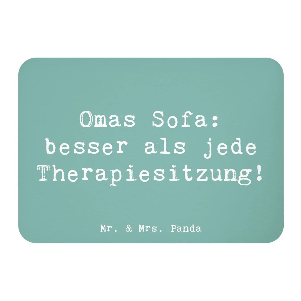 Magnet Saying Omas Sofa: besser als jede Therapiesitzung! Kühlschrankmagnet, Pinnwandmagnet, Souvenir Magnet, Motivmagnete, Dekomagnet, Whiteboard Magnet, Notiz Magnet, Kühlschrank Dekoration, Familie, Vatertag, Muttertag, Bruder, Schwester, Mama, Papa, Oma, Opa
