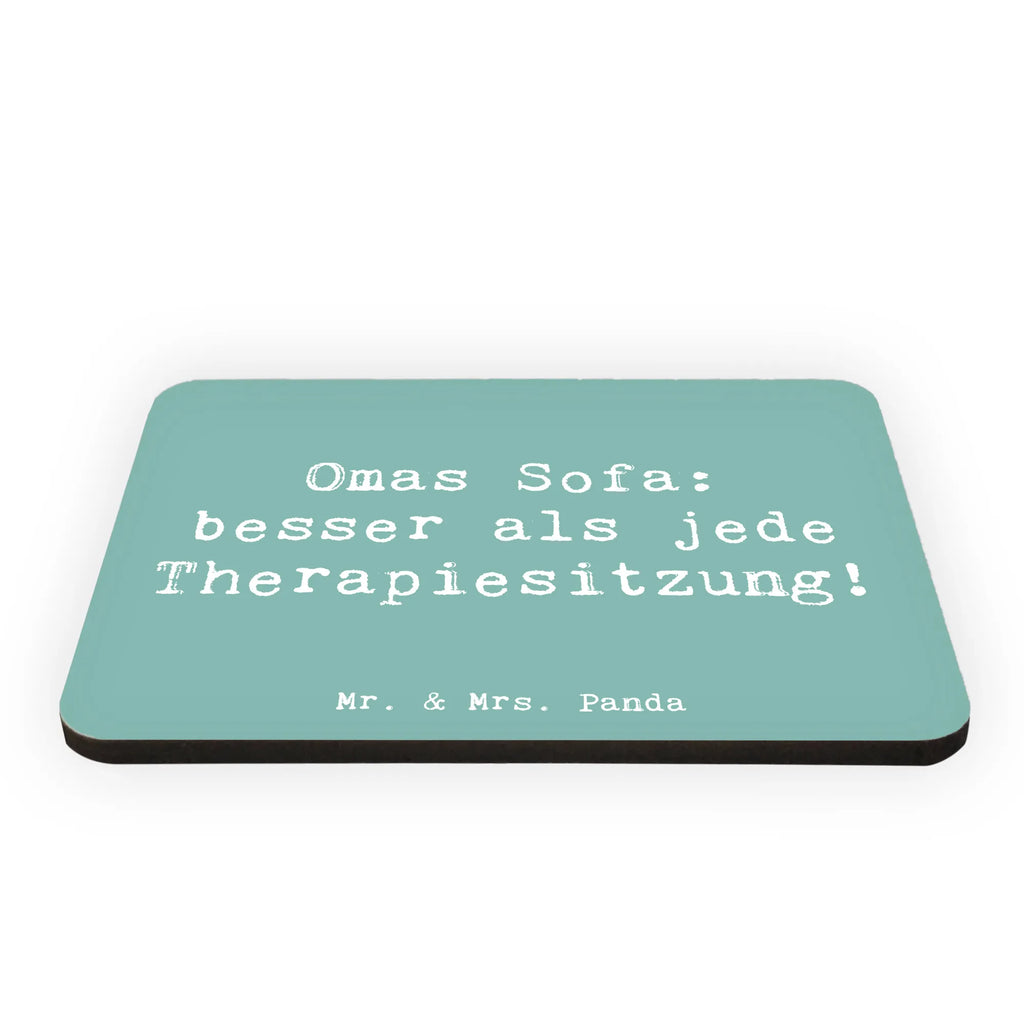 Magnet Saying Omas Sofa: besser als jede Therapiesitzung! Kühlschrankmagnet, Pinnwandmagnet, Souvenir Magnet, Motivmagnete, Dekomagnet, Whiteboard Magnet, Notiz Magnet, Kühlschrank Dekoration, Familie, Vatertag, Muttertag, Bruder, Schwester, Mama, Papa, Oma, Opa