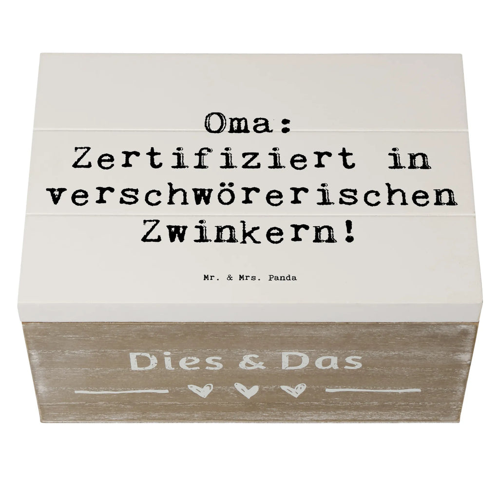 Holzkiste Spruch Oma Zwinkern Erinnerungsbox, Schatzkiste, XXL, Dekokiste, Holzkiste, Truhe, Aufbewahrungsbox, Erinnerungskiste, Schatulle, Geschenkbox, Geschenkdose, Kiste, Familie, Vatertag, Muttertag, Bruder, Schwester, Mama, Papa, Oma, Opa