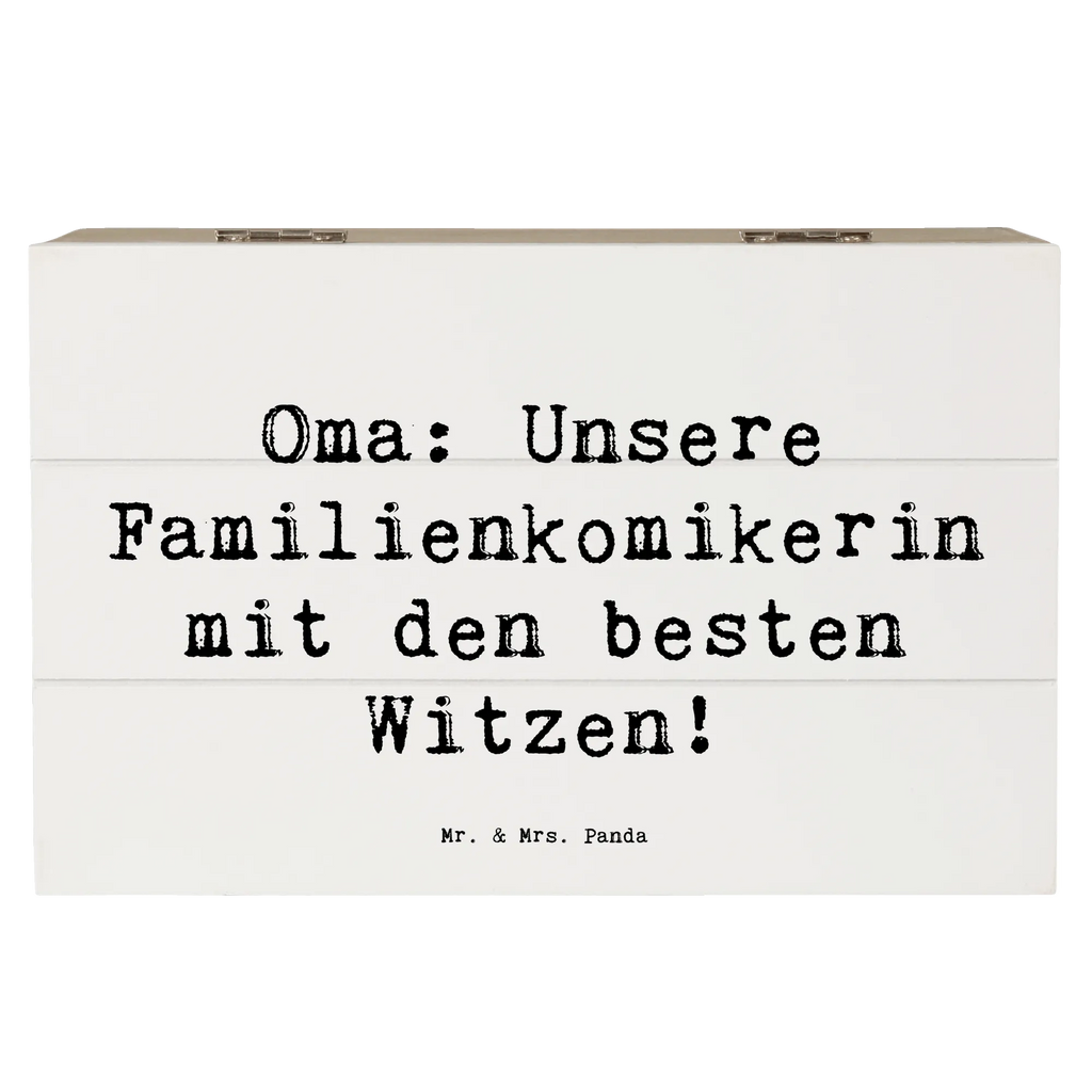 Holzkiste Spruch Oma Familienkomikerin XXL, Geschenkdose, Geschenkbox, Holzkiste, Erinnerungsbox, Kiste, Dekokiste, Truhe, Schatzkiste, Schatulle, Aufbewahrungsbox, Erinnerungskiste, Familie, Vatertag, Muttertag, Bruder, Schwester, Mama, Papa, Oma, Opa
