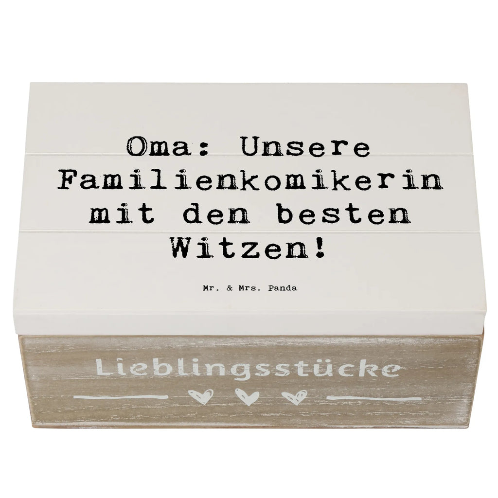 Holzkiste Spruch Oma Familienkomikerin XXL, Geschenkdose, Geschenkbox, Holzkiste, Erinnerungsbox, Kiste, Dekokiste, Truhe, Schatzkiste, Schatulle, Aufbewahrungsbox, Erinnerungskiste, Familie, Vatertag, Muttertag, Bruder, Schwester, Mama, Papa, Oma, Opa