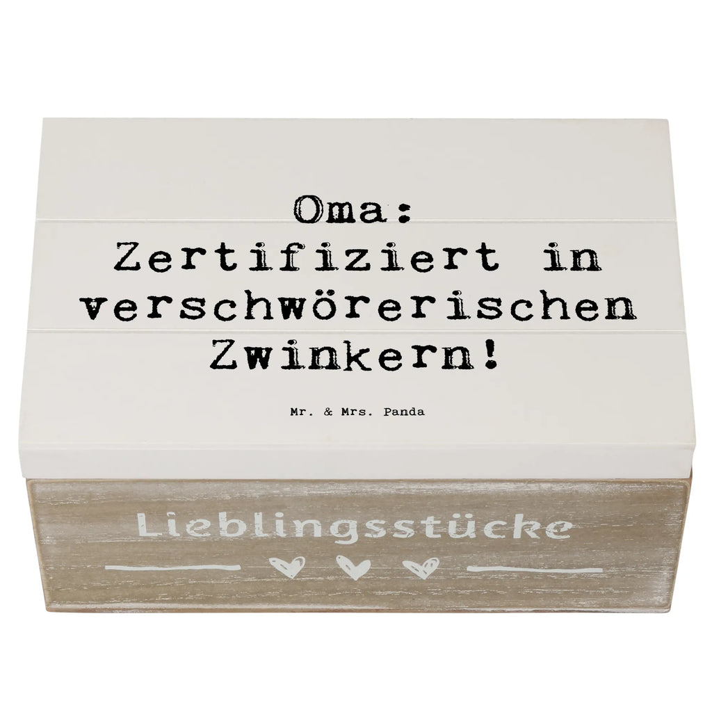 Holzkiste Spruch Oma Zwinkern Erinnerungsbox, Schatzkiste, XXL, Dekokiste, Holzkiste, Truhe, Aufbewahrungsbox, Erinnerungskiste, Schatulle, Geschenkbox, Geschenkdose, Kiste, Familie, Vatertag, Muttertag, Bruder, Schwester, Mama, Papa, Oma, Opa