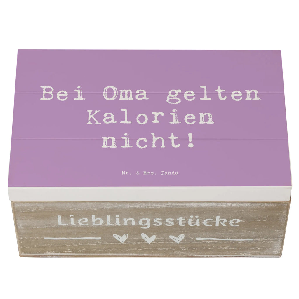 Holzkiste Spruch Oma Kalorien Kiste, Dekokiste, Aufbewahrungsbox, Schatzkiste, Erinnerungskiste, Erinnerungsbox, Schatulle, Geschenkdose, XXL, Truhe, Geschenkbox, Holzkiste, Familie, Vatertag, Muttertag, Bruder, Schwester, Mama, Papa, Oma, Opa