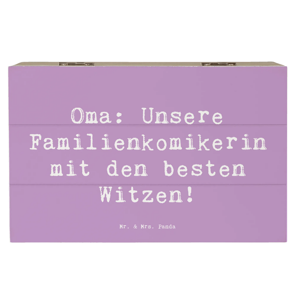 Holzkiste Spruch Oma Familienkomikerin XXL, Geschenkdose, Geschenkbox, Holzkiste, Erinnerungsbox, Kiste, Dekokiste, Truhe, Schatzkiste, Schatulle, Aufbewahrungsbox, Erinnerungskiste, Familie, Vatertag, Muttertag, Bruder, Schwester, Mama, Papa, Oma, Opa