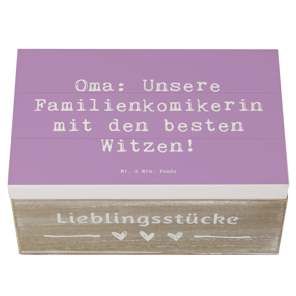 Holzkiste Spruch Oma Familienkomikerin XXL, Geschenkdose, Geschenkbox, Holzkiste, Erinnerungsbox, Kiste, Dekokiste, Truhe, Schatzkiste, Schatulle, Aufbewahrungsbox, Erinnerungskiste, Familie, Vatertag, Muttertag, Bruder, Schwester, Mama, Papa, Oma, Opa