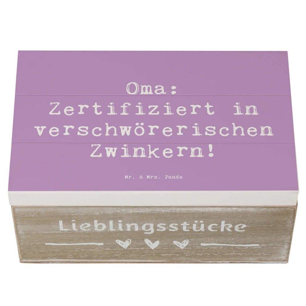 Holzkiste Spruch Oma Zwinkern Erinnerungsbox, Schatzkiste, XXL, Dekokiste, Holzkiste, Truhe, Aufbewahrungsbox, Erinnerungskiste, Schatulle, Geschenkbox, Geschenkdose, Kiste, Familie, Vatertag, Muttertag, Bruder, Schwester, Mama, Papa, Oma, Opa