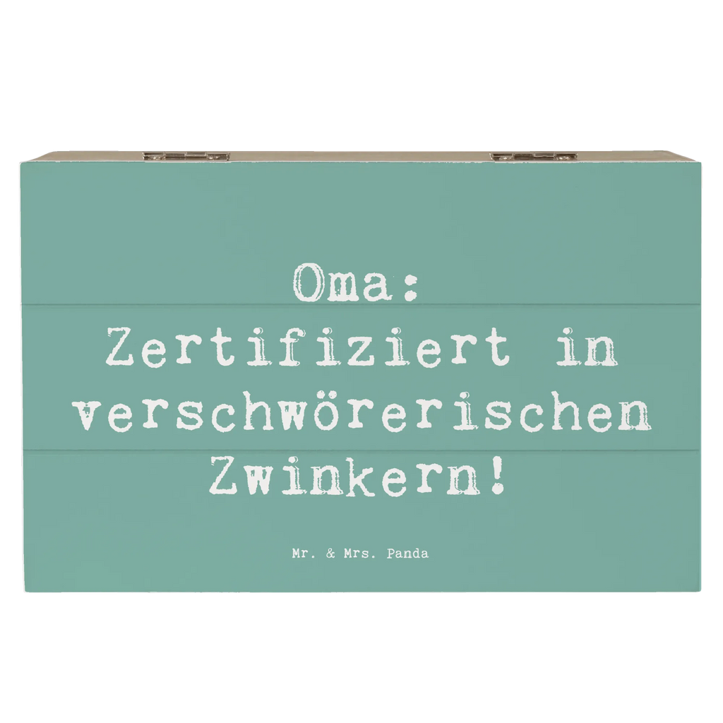 Holzkiste Spruch Oma Zwinkern Erinnerungsbox, Schatzkiste, XXL, Dekokiste, Holzkiste, Truhe, Aufbewahrungsbox, Erinnerungskiste, Schatulle, Geschenkbox, Geschenkdose, Kiste, Familie, Vatertag, Muttertag, Bruder, Schwester, Mama, Papa, Oma, Opa