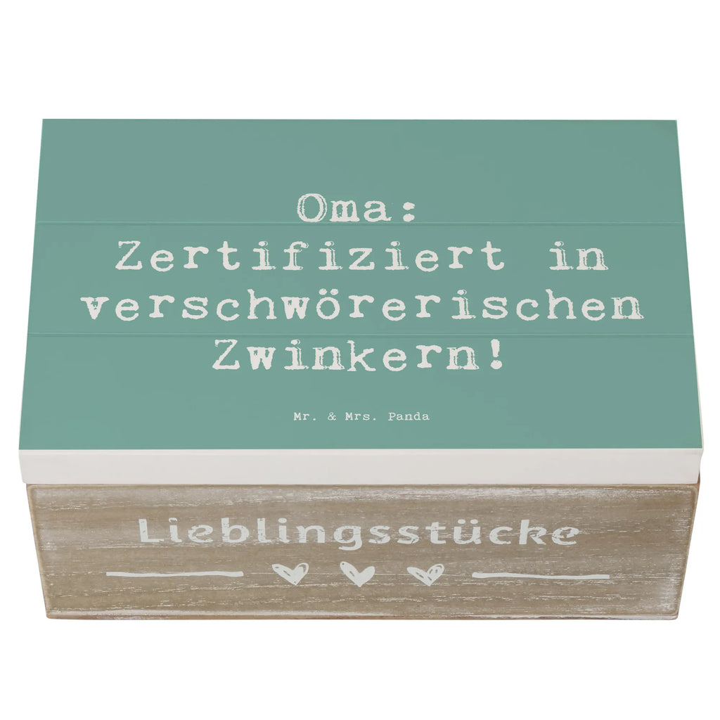 Holzkiste Spruch Oma Zwinkern Erinnerungsbox, Schatzkiste, XXL, Dekokiste, Holzkiste, Truhe, Aufbewahrungsbox, Erinnerungskiste, Schatulle, Geschenkbox, Geschenkdose, Kiste, Familie, Vatertag, Muttertag, Bruder, Schwester, Mama, Papa, Oma, Opa