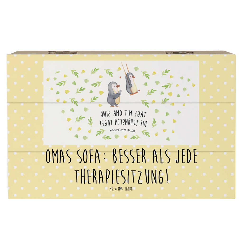Holzkiste Omas Sofa: besser als jede Therapiesitzung! Erinnerungsbox, Geschenkdose, Aufbewahrungsbox, Dekokiste, Truhe, Schatulle, Holzkiste, Kiste, Erinnerungskiste, Geschenkbox, XXL, Schatzkiste, Familie, Vatertag, Muttertag, Bruder, Schwester, Mama, Papa, Oma, Opa
