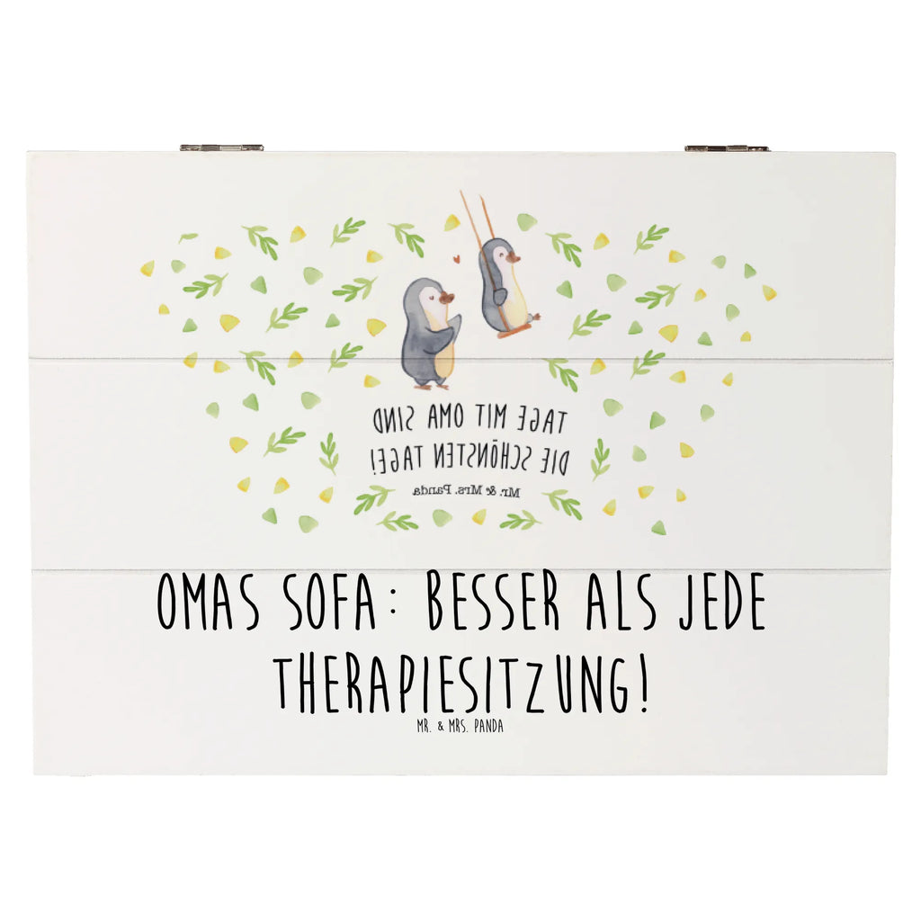 Holzkiste Omas Sofa: besser als jede Therapiesitzung! Erinnerungsbox, Geschenkdose, Aufbewahrungsbox, Dekokiste, Truhe, Schatulle, Holzkiste, Kiste, Erinnerungskiste, Geschenkbox, XXL, Schatzkiste, Familie, Vatertag, Muttertag, Bruder, Schwester, Mama, Papa, Oma, Opa