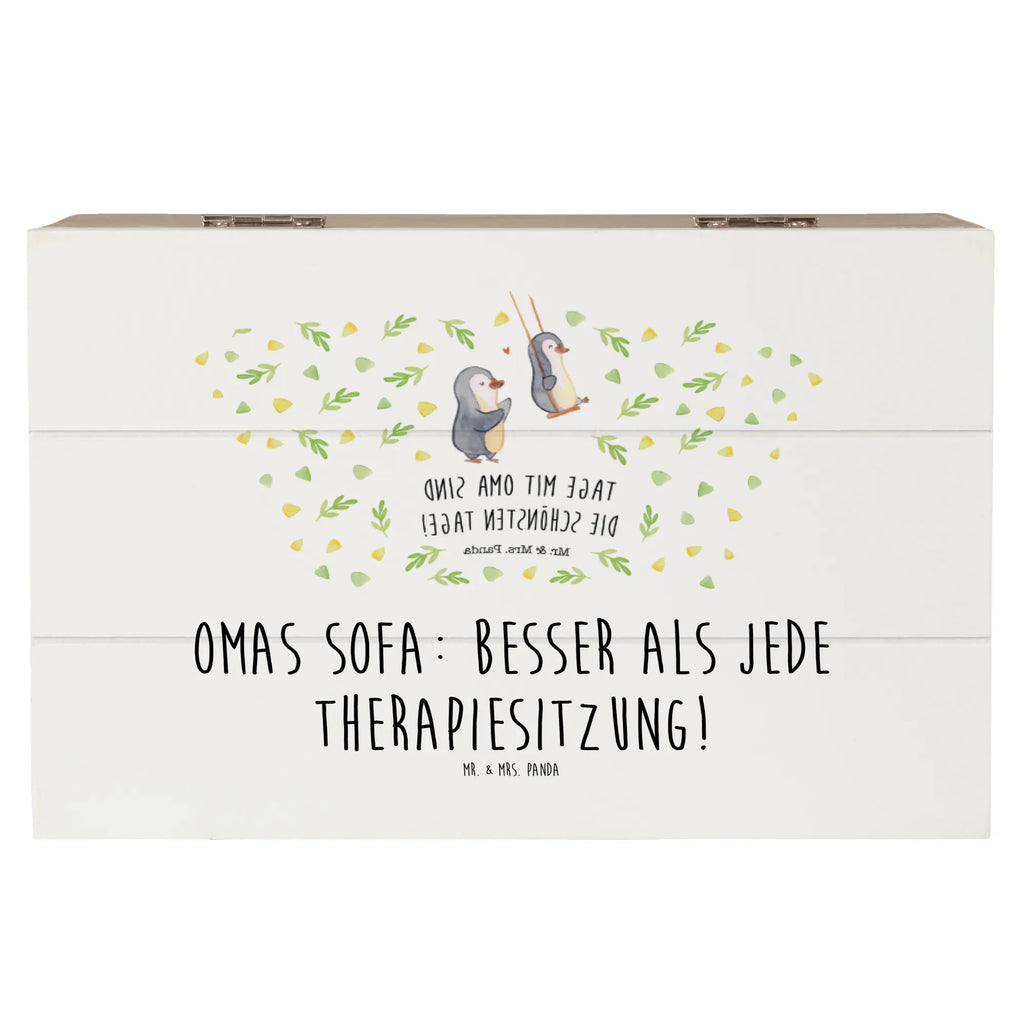 Holzkiste Omas Sofa: besser als jede Therapiesitzung! Erinnerungsbox, Geschenkdose, Aufbewahrungsbox, Dekokiste, Truhe, Schatulle, Holzkiste, Kiste, Erinnerungskiste, Geschenkbox, XXL, Schatzkiste, Familie, Vatertag, Muttertag, Bruder, Schwester, Mama, Papa, Oma, Opa