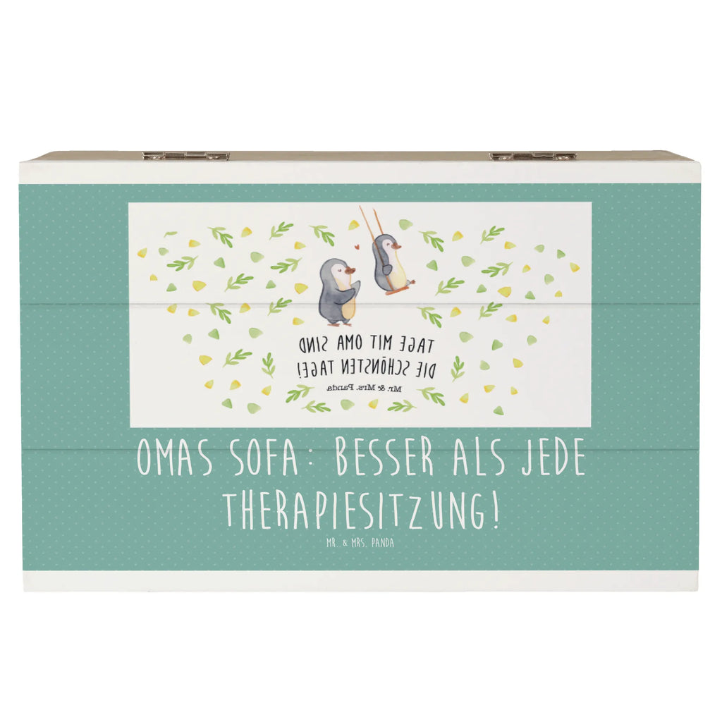 Holzkiste Omas Sofa: besser als jede Therapiesitzung! Erinnerungsbox, Geschenkdose, Aufbewahrungsbox, Dekokiste, Truhe, Schatulle, Holzkiste, Kiste, Erinnerungskiste, Geschenkbox, XXL, Schatzkiste, Familie, Vatertag, Muttertag, Bruder, Schwester, Mama, Papa, Oma, Opa