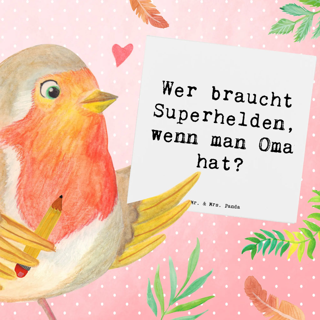 Deluxe Karte Spruch Oma Heldin Geburtstagskarte, Hochzeitskarte, Einladungskarte, Hochwertige Grußkarte, Glückwunschkarte, Hochwertige Klappkarte, Grußkarte, Karte, Klappkarte, Familie, Vatertag, Muttertag, Bruder, Schwester, Mama, Papa, Oma, Opa