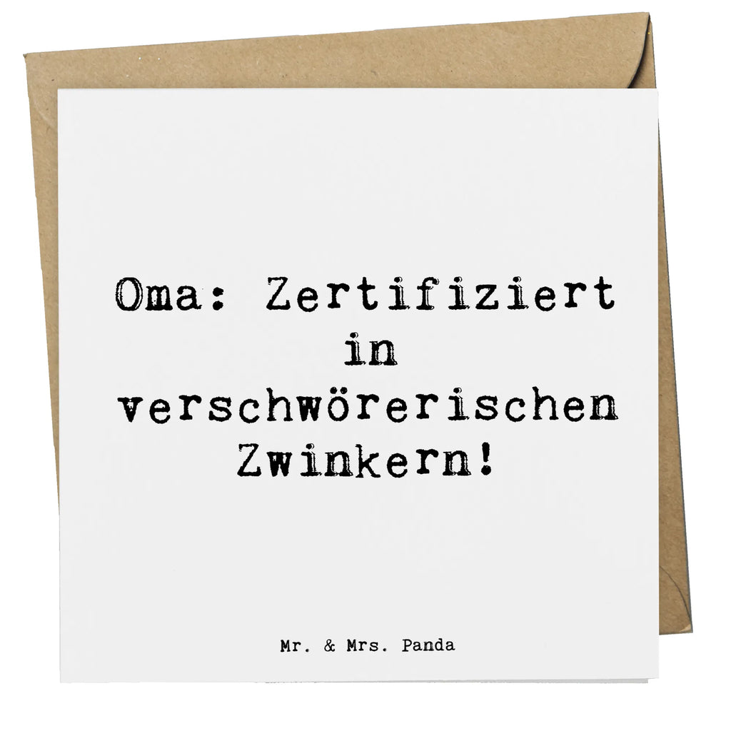 Deluxe Card Saying Oma: Zertifiziert in verschwörerischen Zwinkern! Karte, Hochwertige Klappkarte, Einladungskarte, Hochzeitskarte, Geburtstagskarte, Grußkarte, Glückwunschkarte, Klappkarte, Hochwertige Grußkarte, Familie, Vatertag, Muttertag, Bruder, Schwester, Mama, Papa, Oma, Opa