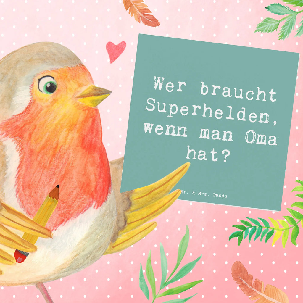 Deluxe Karte Spruch Oma Heldin Geburtstagskarte, Hochzeitskarte, Einladungskarte, Hochwertige Grußkarte, Glückwunschkarte, Hochwertige Klappkarte, Grußkarte, Karte, Klappkarte, Familie, Vatertag, Muttertag, Bruder, Schwester, Mama, Papa, Oma, Opa