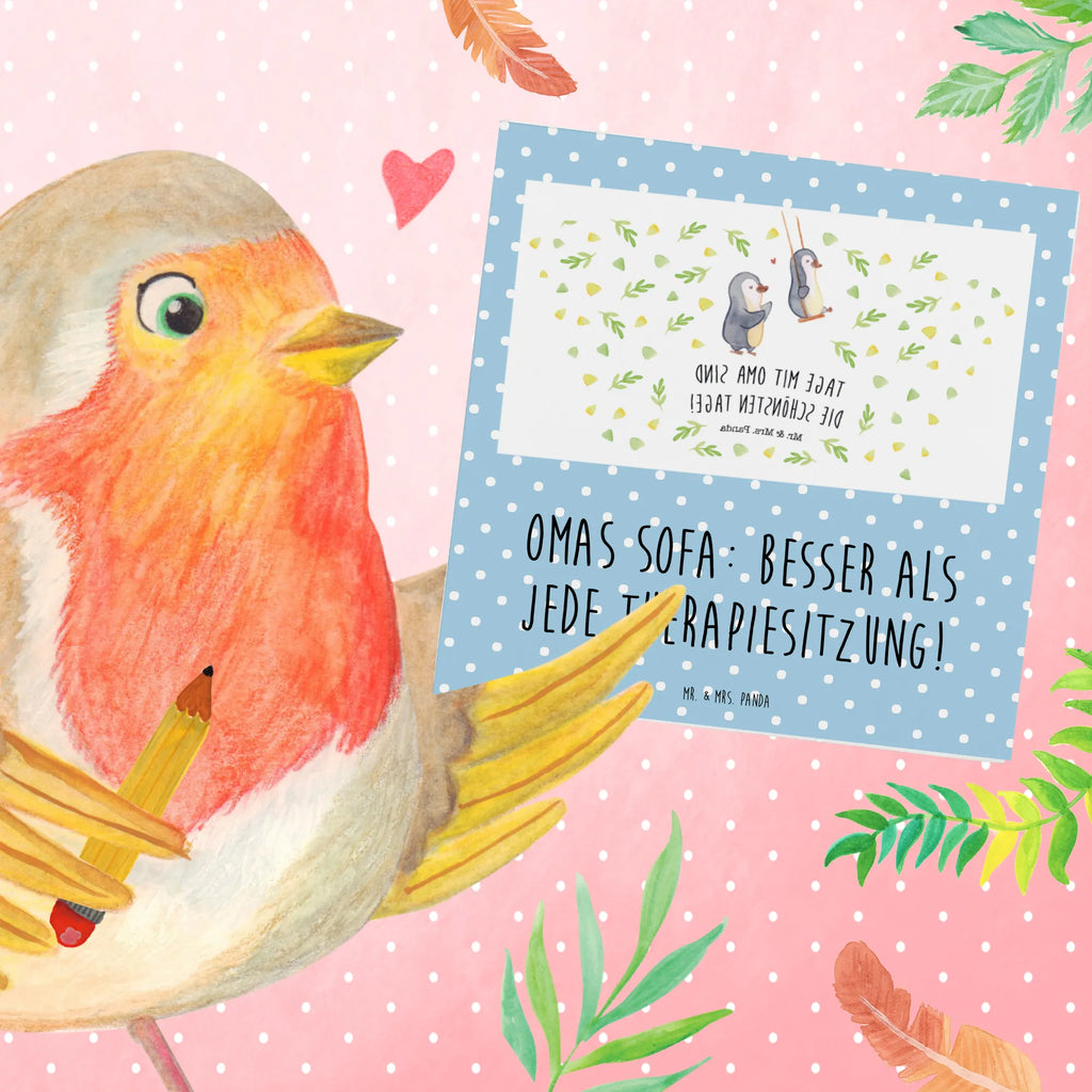 Deluxe Card Omas Sofa: besser als jede Therapiesitzung! Hochwertige Klappkarte, Grußkarte, Hochzeitskarte, Hochwertige Grußkarte, Einladungskarte, Karte, Klappkarte, Geburtstagskarte, Glückwunschkarte, Familie, Vatertag, Muttertag, Bruder, Schwester, Mama, Papa, Oma, Opa