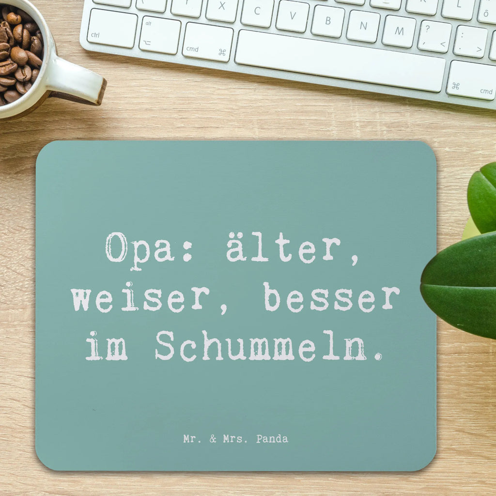 Mouse mat Saying Opa: älter, weiser, besser im Schummeln. Mousepad, Computer zubehör, Büroausstattung, PC Zubehör, Arbeitszimmer, Mauspad, Einzigartiges Mauspad, Designer Mauspad, Mausunterlage, Mauspad Büro, Familie, Vatertag, Muttertag, Bruder, Schwester, Mama, Papa, Oma, Opa