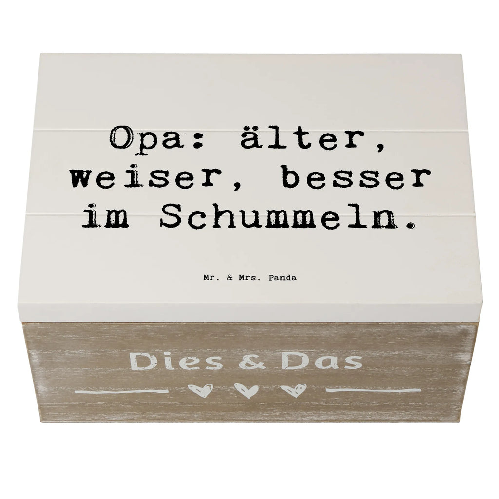 Holzkiste Spruch Opa Weisheit Kiste, Schatulle, Schatzkiste, XXL, Geschenkbox, Holzkiste, Erinnerungskiste, Aufbewahrungsbox, Erinnerungsbox, Geschenkdose, Truhe, Dekokiste, Familie, Vatertag, Muttertag, Bruder, Schwester, Mama, Papa, Oma, Opa