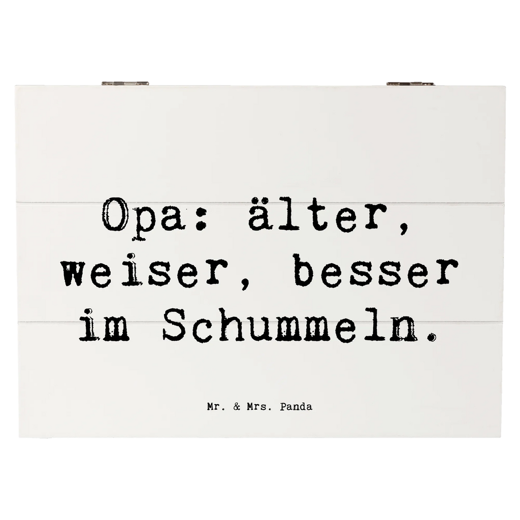 Holzkiste Spruch Opa Weisheit Kiste, Schatulle, Schatzkiste, XXL, Geschenkbox, Holzkiste, Erinnerungskiste, Aufbewahrungsbox, Erinnerungsbox, Geschenkdose, Truhe, Dekokiste, Familie, Vatertag, Muttertag, Bruder, Schwester, Mama, Papa, Oma, Opa