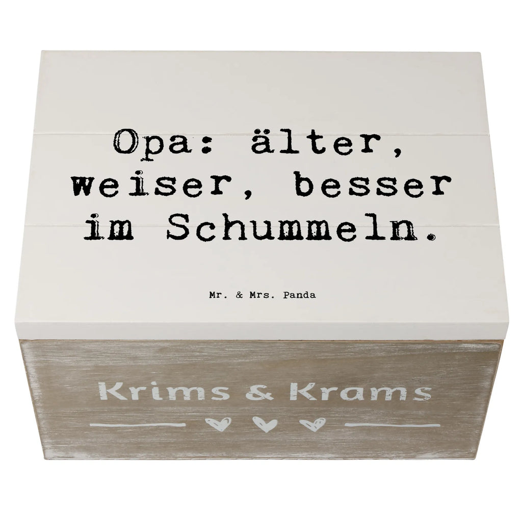 Holzkiste Spruch Opa Weisheit Kiste, Schatulle, Schatzkiste, XXL, Geschenkbox, Holzkiste, Erinnerungskiste, Aufbewahrungsbox, Erinnerungsbox, Geschenkdose, Truhe, Dekokiste, Familie, Vatertag, Muttertag, Bruder, Schwester, Mama, Papa, Oma, Opa