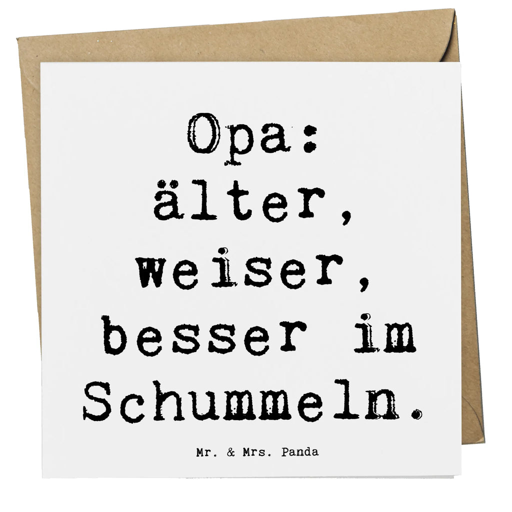 Deluxe Card Saying Opa: älter, weiser, besser im Schummeln. Hochwertige Grußkarte, Karte, Geburtstagskarte, Glückwunschkarte, Einladungskarte, Grußkarte, Klappkarte, Hochzeitskarte, Hochwertige Klappkarte, Familie, Vatertag, Muttertag, Bruder, Schwester, Mama, Papa, Oma, Opa