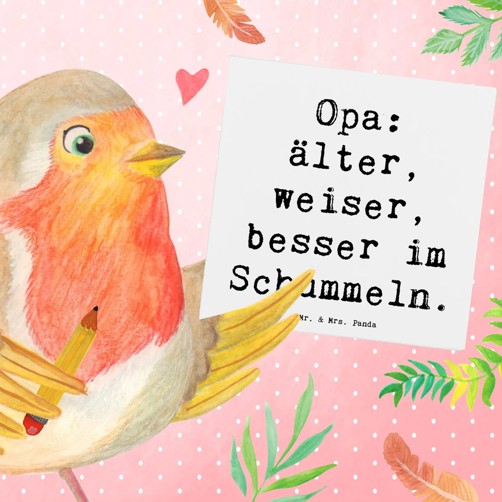 Deluxe Card Saying Opa: älter, weiser, besser im Schummeln. Hochwertige Grußkarte, Karte, Geburtstagskarte, Glückwunschkarte, Einladungskarte, Grußkarte, Klappkarte, Hochzeitskarte, Hochwertige Klappkarte, Familie, Vatertag, Muttertag, Bruder, Schwester, Mama, Papa, Oma, Opa