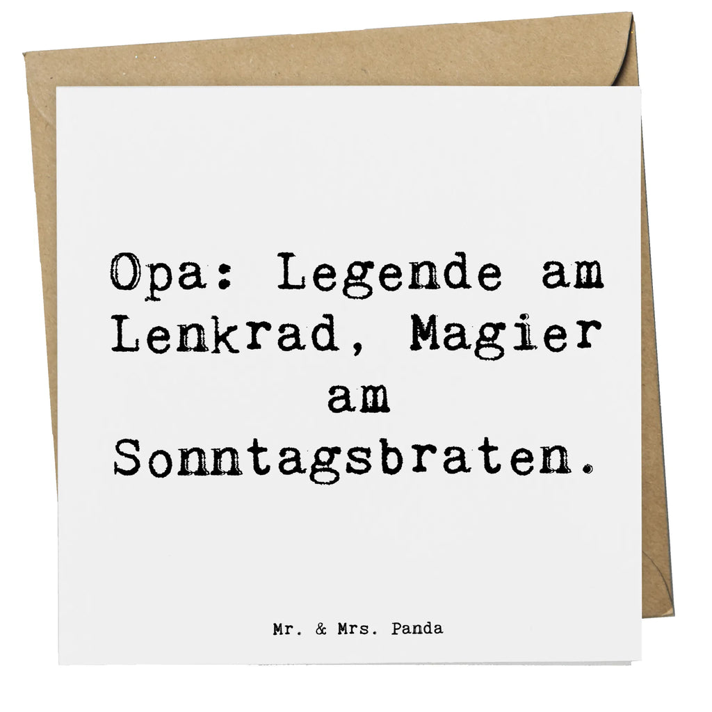 Deluxe Karte Spruch Opa Legende Einladungskarte, Glückwunschkarte, Geburtstagskarte, Hochwertige Klappkarte, Grußkarte, Karte, Klappkarte, Hochwertige Grußkarte, Hochzeitskarte, Familie, Vatertag, Muttertag, Bruder, Schwester, Mama, Papa, Oma, Opa