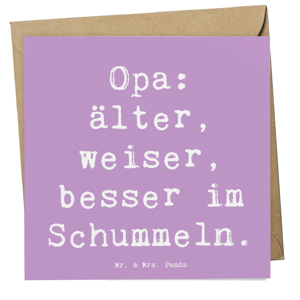 Deluxe Card Saying Opa: älter, weiser, besser im Schummeln. Hochwertige Grußkarte, Karte, Geburtstagskarte, Glückwunschkarte, Einladungskarte, Grußkarte, Klappkarte, Hochzeitskarte, Hochwertige Klappkarte, Familie, Vatertag, Muttertag, Bruder, Schwester, Mama, Papa, Oma, Opa