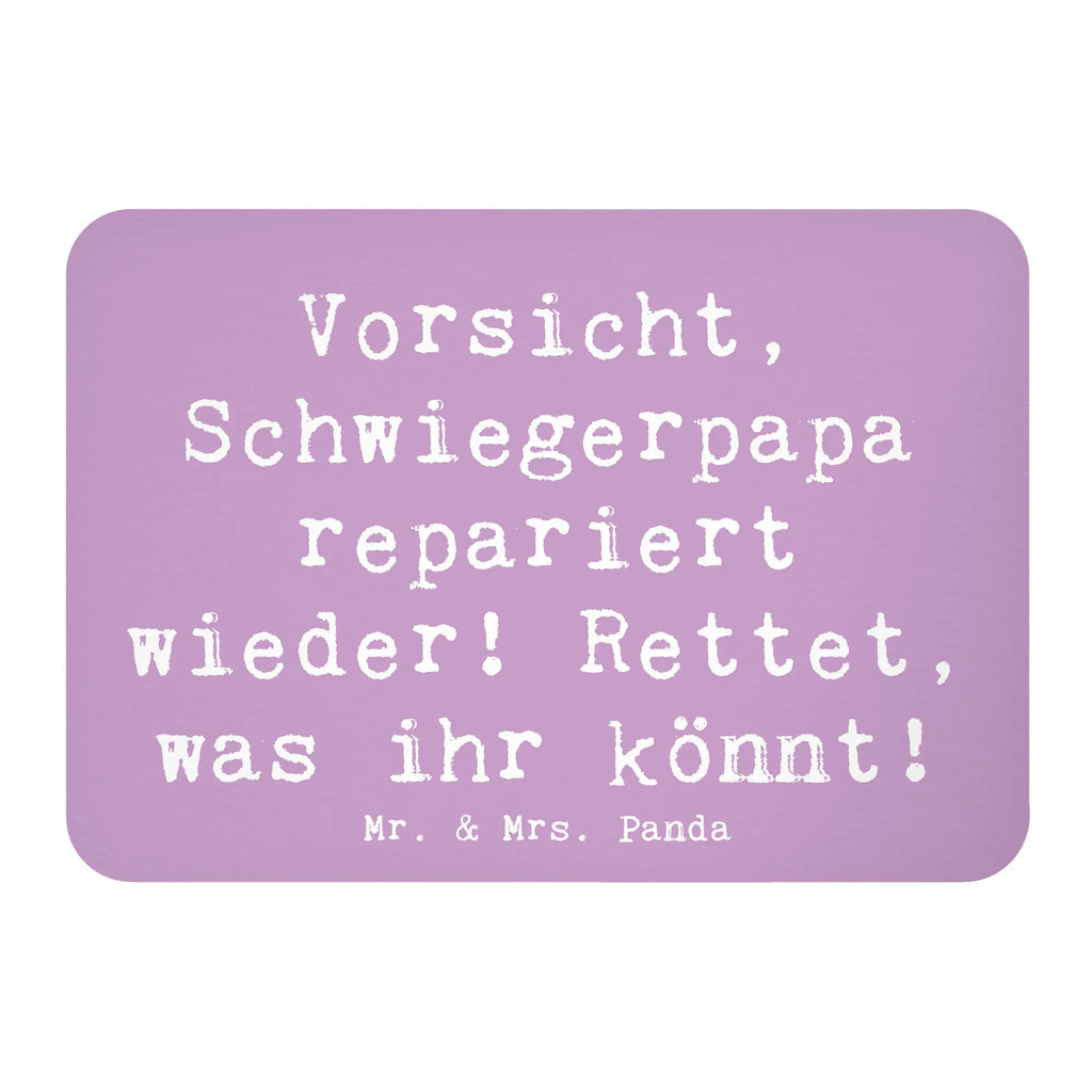 Magnet Saying Vorsicht, Schwiegerpapa repariert wieder! Rettet, was ihr könnt! Kühlschrankmagnet, Pinnwandmagnet, Souvenir Magnet, Motivmagnete, Dekomagnet, Whiteboard Magnet, Notiz Magnet, Kühlschrank Dekoration, Familie, Vatertag, Muttertag, Bruder, Schwester, Mama, Papa, Oma, Opa