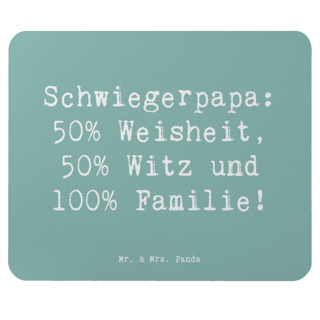 Mouse mat Saying Schwiegerpapa: 50% Weisheit, 50% Witz und 100% Familie! Arbeitszimmer, PC Zubehör, Mausunterlage, Designer Mauspad, Mousepad, Büroausstattung, Mauspad Büro, Einzigartiges Mauspad, Mauspad, Computer zubehör, Familie, Vatertag, Muttertag, Bruder, Schwester, Mama, Papa, Oma, Opa