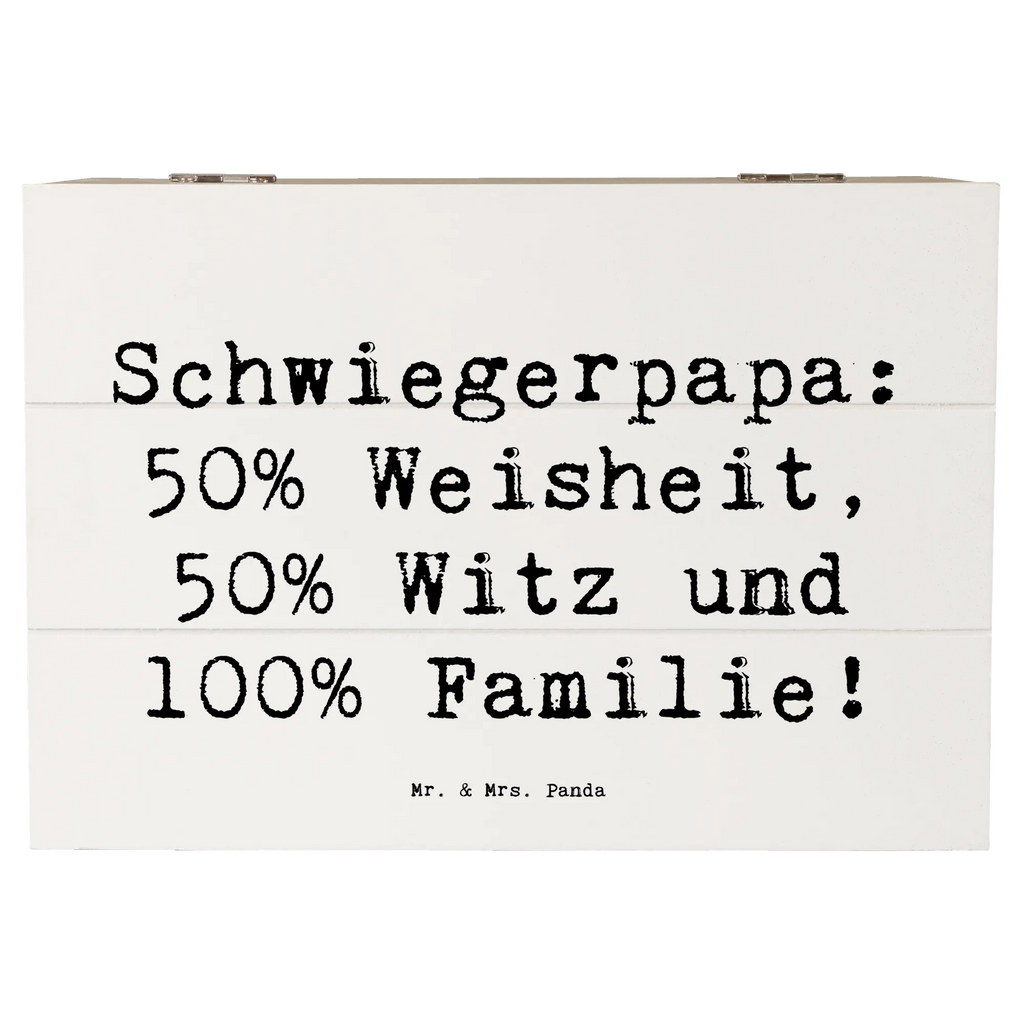 Holzkiste Spruch Schwiegerpapa Weisheit Schatulle, Erinnerungskiste, Geschenkbox, Kiste, Erinnerungsbox, Truhe, Dekokiste, XXL, Geschenkdose, Schatzkiste, Holzkiste, Aufbewahrungsbox, Familie, Vatertag, Muttertag, Bruder, Schwester, Mama, Papa, Oma, Opa