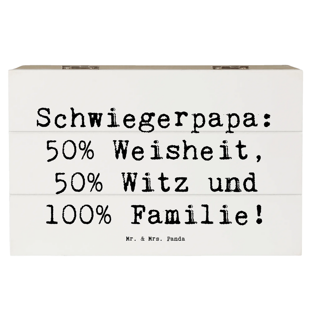 Holzkiste Spruch Schwiegerpapa Weisheit Schatulle, Erinnerungskiste, Geschenkbox, Kiste, Erinnerungsbox, Truhe, Dekokiste, XXL, Geschenkdose, Schatzkiste, Holzkiste, Aufbewahrungsbox, Familie, Vatertag, Muttertag, Bruder, Schwester, Mama, Papa, Oma, Opa